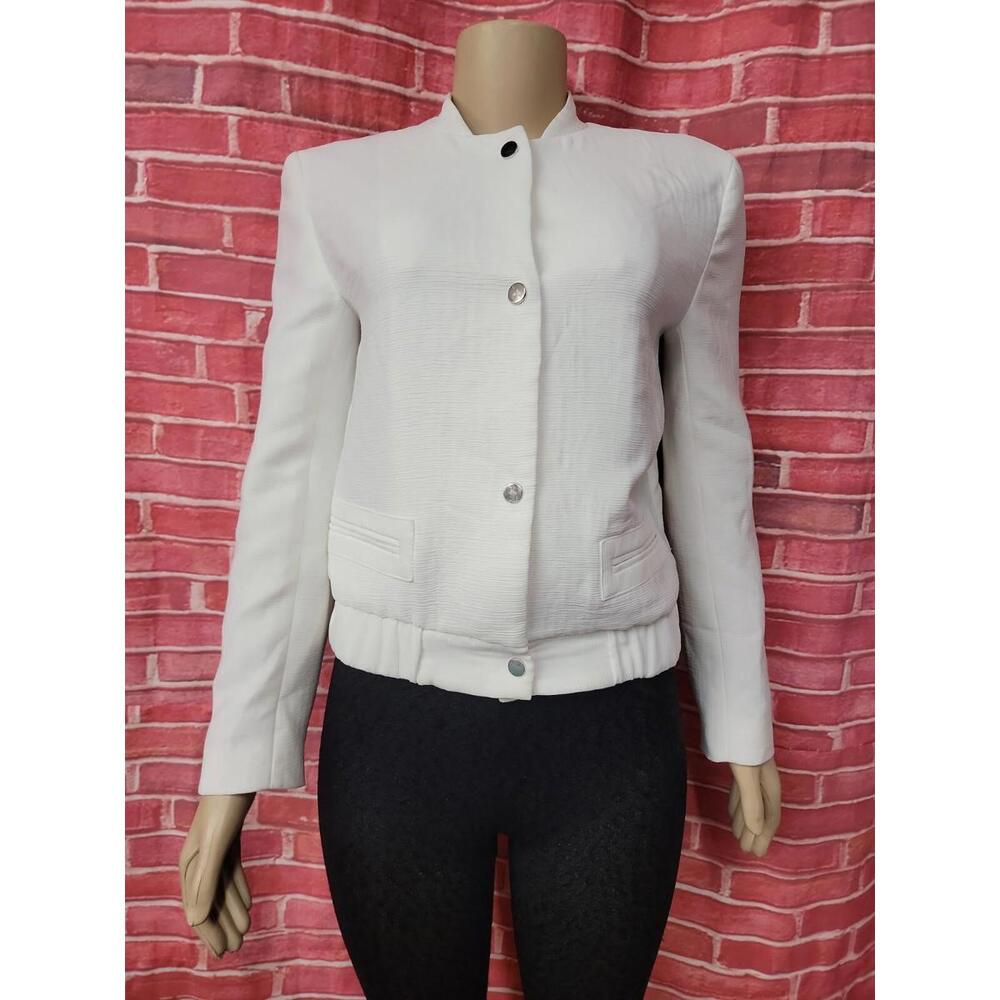 Zara Basic Collection Snap Button Ivory Texture W… - image 6